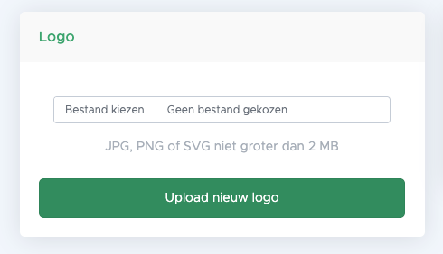 logo uploaden Clocpit